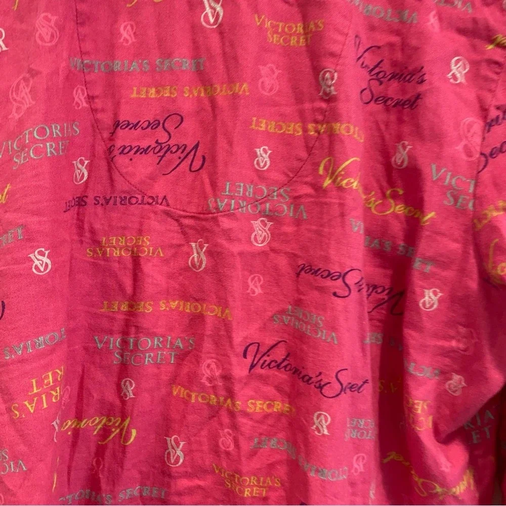 Victoria’s Secret Pink Patterned Button Down Pajama Top L - Picture 5 of 5